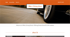 Desktop Screenshot of millersdrivingsc.com