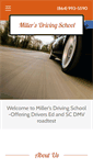 Mobile Screenshot of millersdrivingsc.com