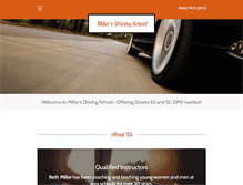 Tablet Screenshot of millersdrivingsc.com